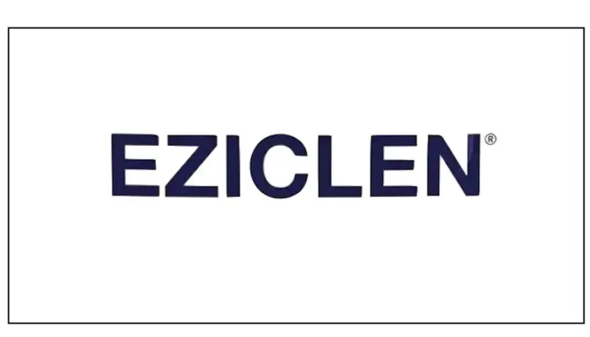 Logo EZICLEN. Nazwa marki widoczna na białym tle.